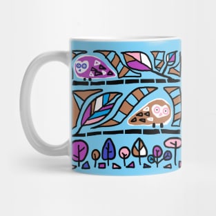 an owl pattern Mug